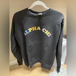 Alpha Chi Black Sweatshirt
